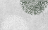 Фотообои Геометрическая абстракция джапанди узор в интерьере. Вариант 