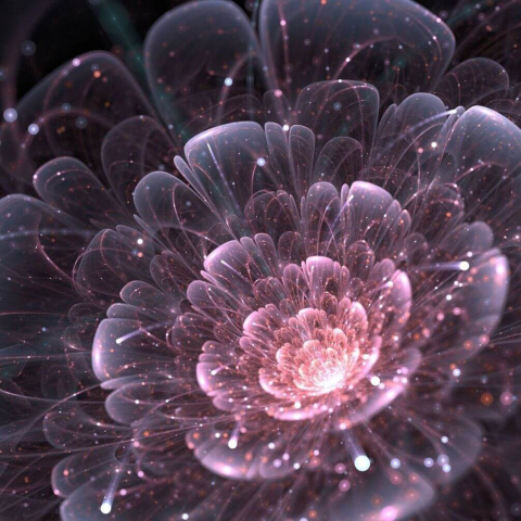Фотошпалери Світиться абстрактний квітка в интерьере. Вариант 15