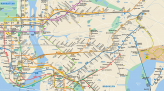 Фотообои Стильная карта метро в интерьере. Вариант 