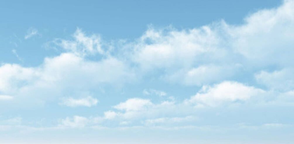 Фотошпалери Білі хмари у блакитному небі