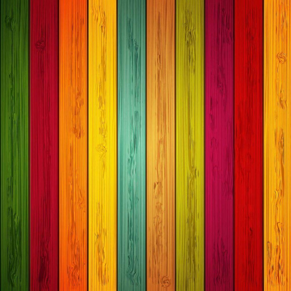 Фотошпалери Яскраві різнокольорові вертикальні дерев'яні смужки