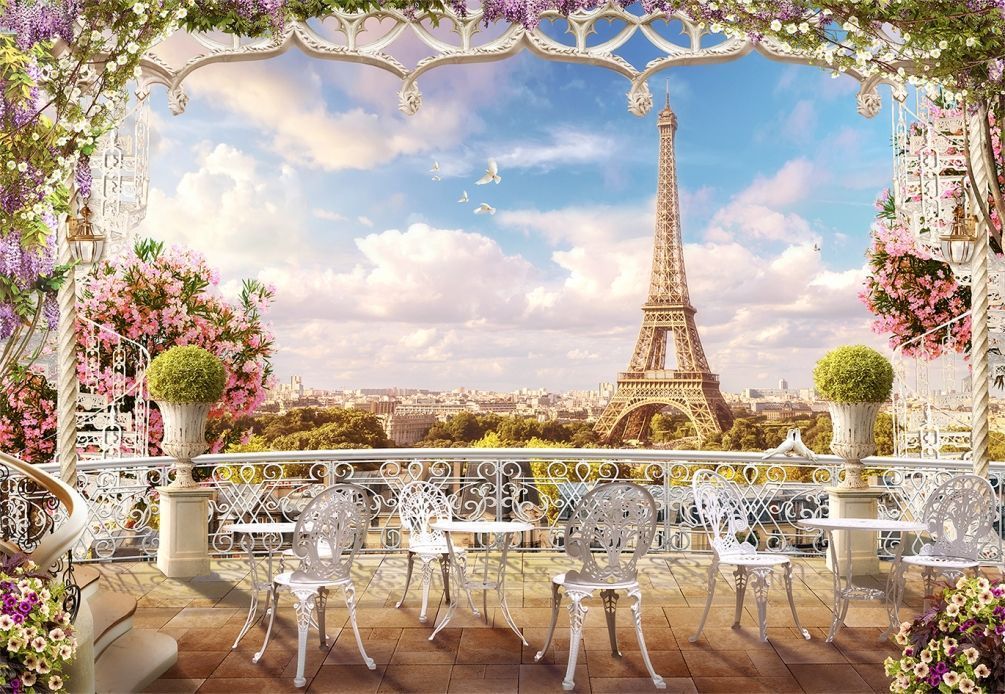 Фотообои Парижское кафе на террасе