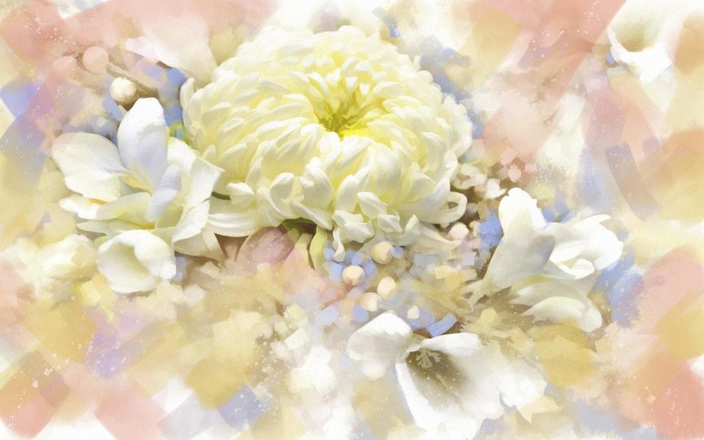Фотообои Свадебные цветы