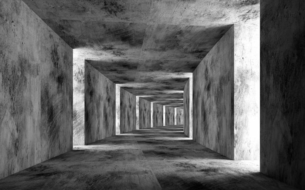 Фотошпалери кам'яний коридор